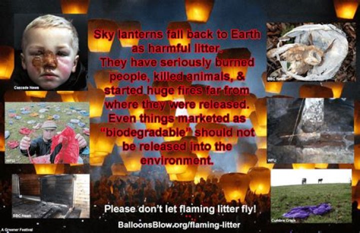 Are flying lanterns illegal in Ohio?