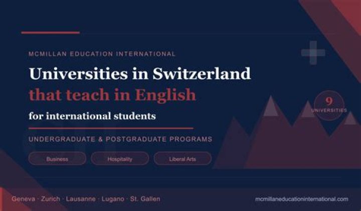 Are there English speaking universities in Switzerland?
