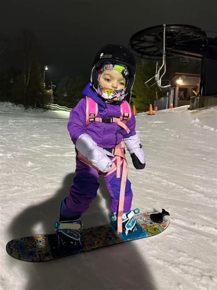 Can a 2 year old go snowboarding?