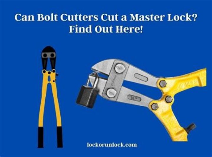 Can bolt cutters cut through a U lock?