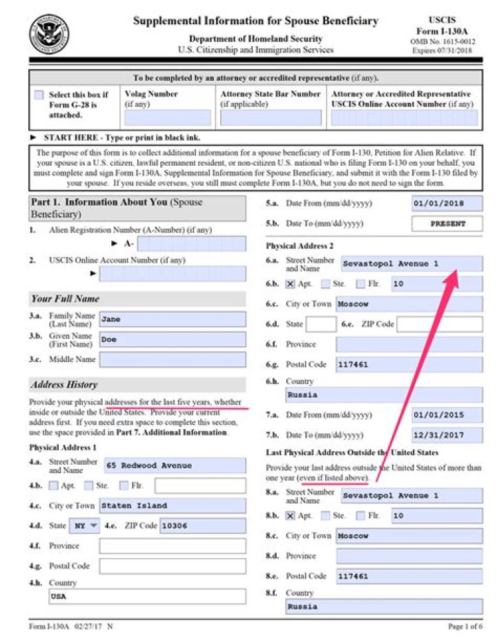 Can I file i130a online?