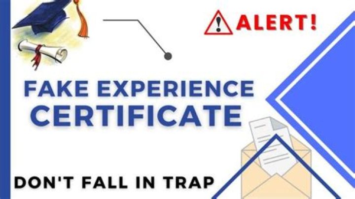 Can I get fake experience certificate?