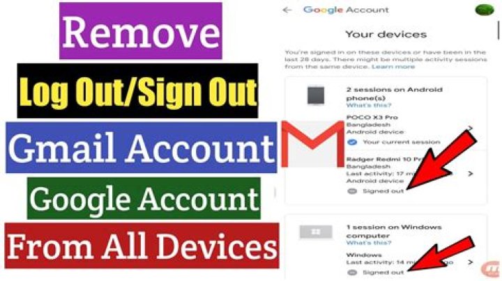 Can I logout my Gmail from other devices?