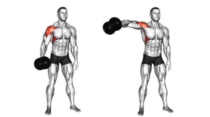 Can you do lateral raises with one arm?