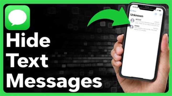 Can you hide a message thread on iPhone?
