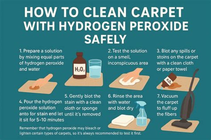 Can you put hydrogen peroxide on carpet?