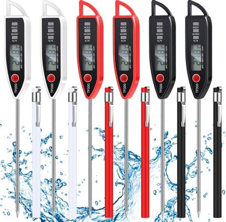 Do food thermometers work in liquid?