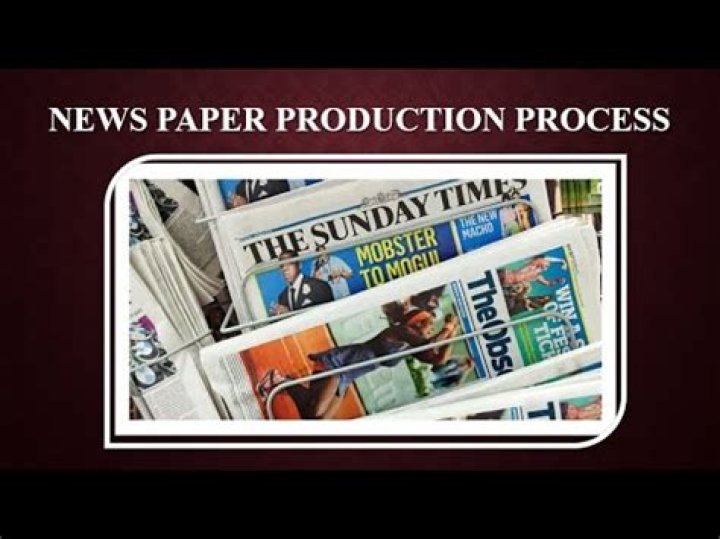 How are newspapers made today?