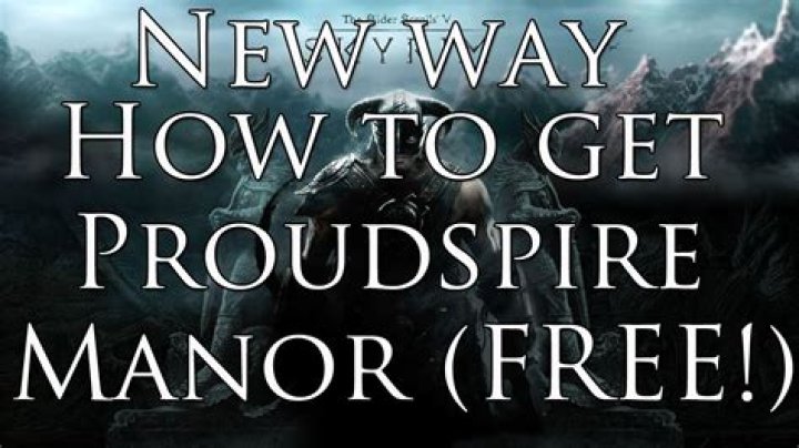 How can I get Proudspire Manor for free?