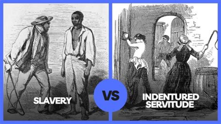 How did indentured servitude compare to slavery?