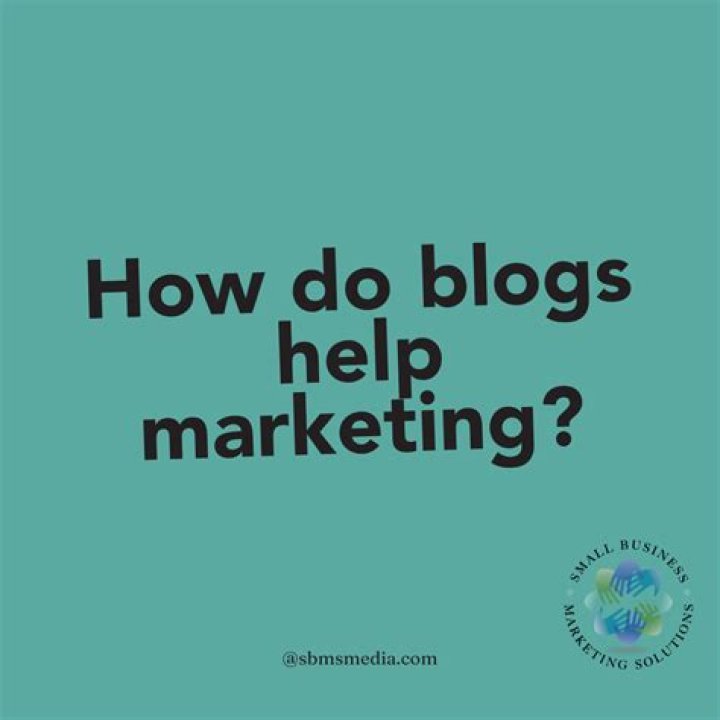 How do blogs help marketing?