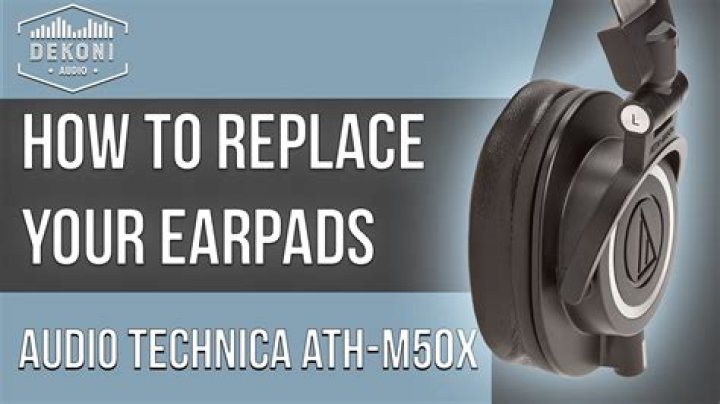 How do I change my Audio-Technica ATH-M50x ear pads?