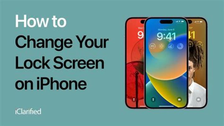 How do I change the lock screen on my iPhone with the new update?