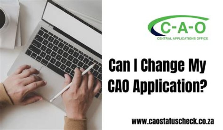 How do I check my application status for Cao?