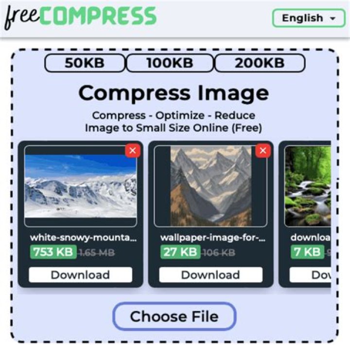How do I compress a photo to 10kb?