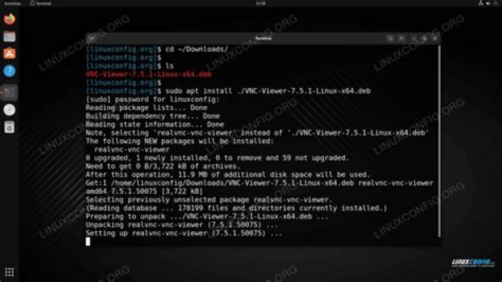 How do I download VNC in Linux?
