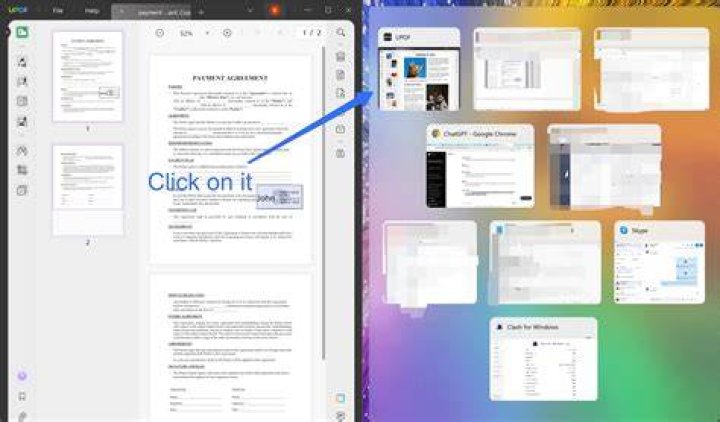 How do I get a PDF to open in click?