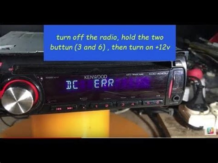 How do I get my Kenwood out of test mode?