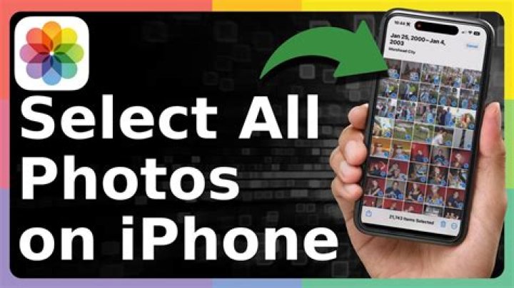 How do I select all my photos at once?