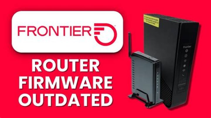 How do I update my frontier router firmware?
