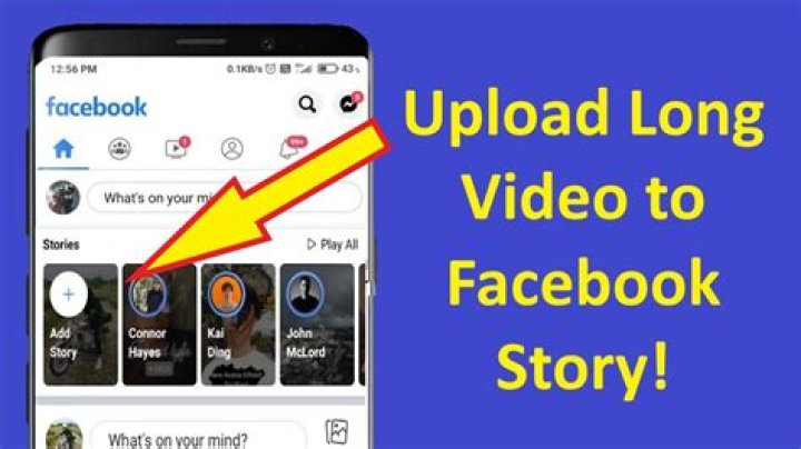 How do I upload a video to a story on Facebook?
