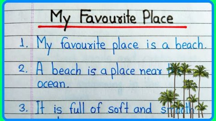 How do I write about my favorite place?