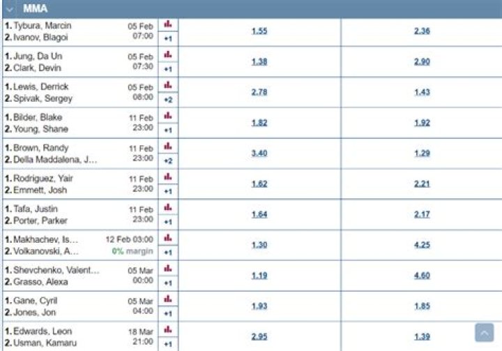 How do MMA betting odds work?