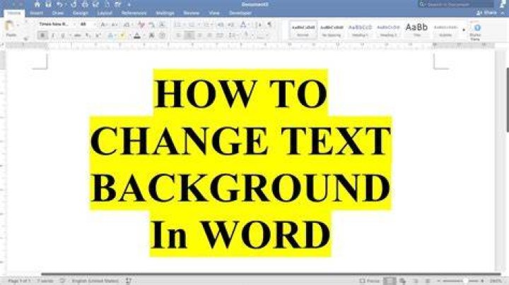 How do you add a background color to a text box in Word?