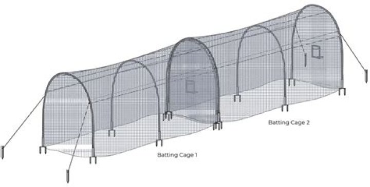 How do you assemble a heater batting cage?
