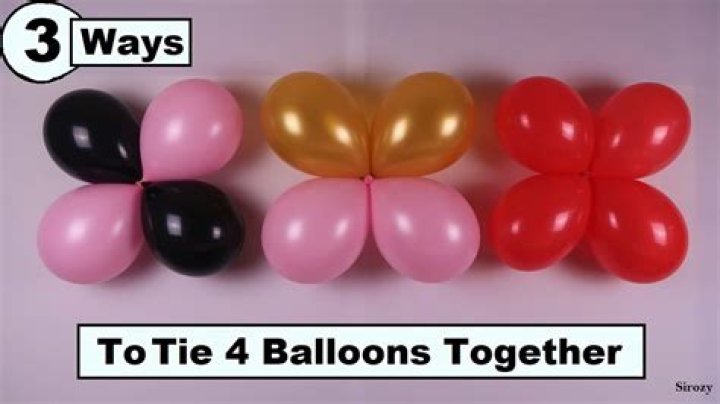 How do you attach balloons to streamers?