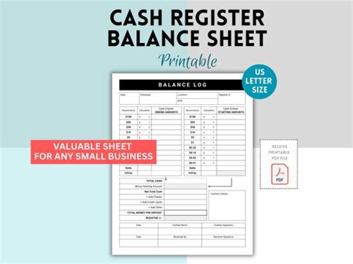 How do you balance a cash register?