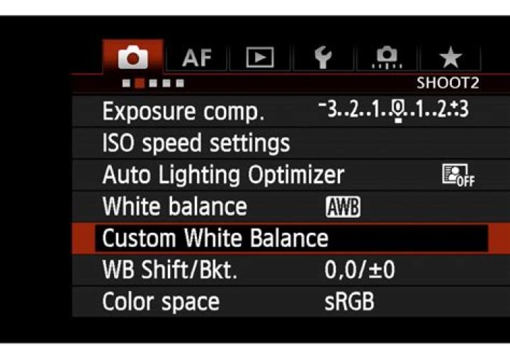 How do you create a custom white balance?