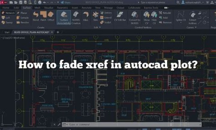 How do you fade an xref in Civil 3d?