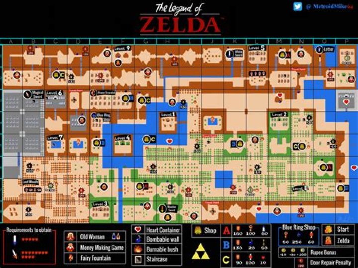How do you get to Level 6 in Legend of Zelda?