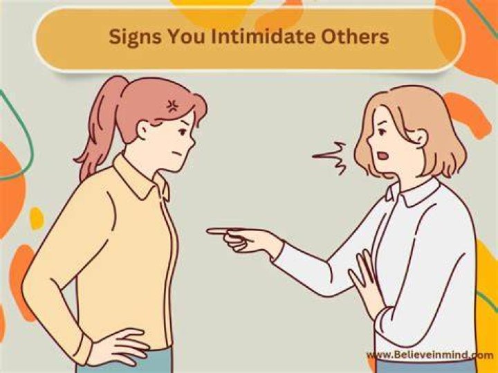 How do you intimidate someone?