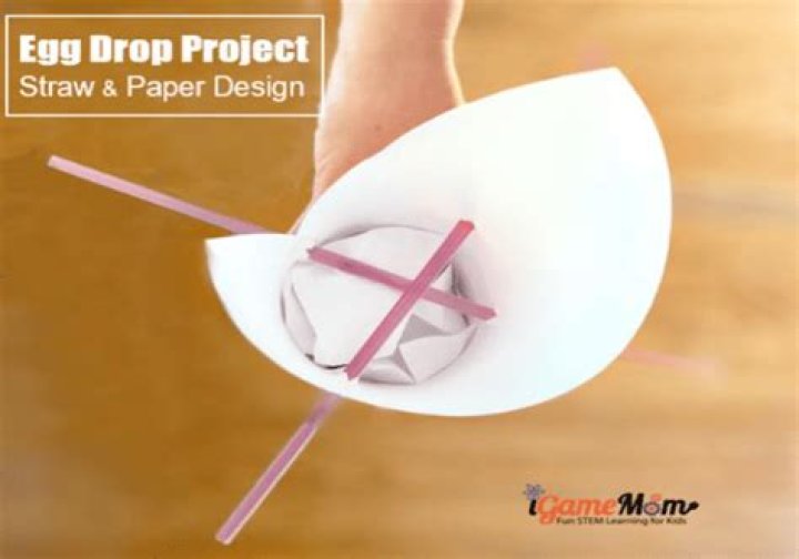 How do you make an egg not crack when dropped with paper and tape?
