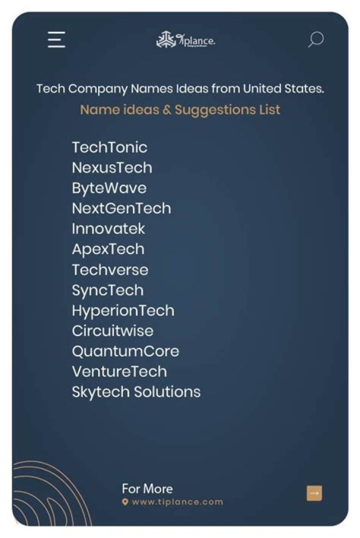 How do you name a tech company?