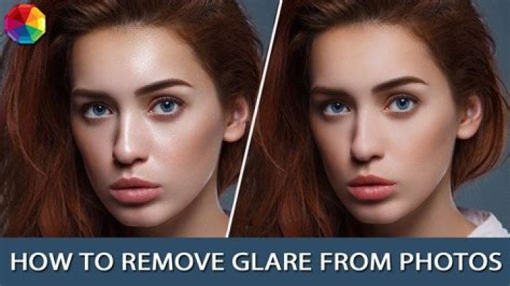 How do you remove flash glare from a photo?