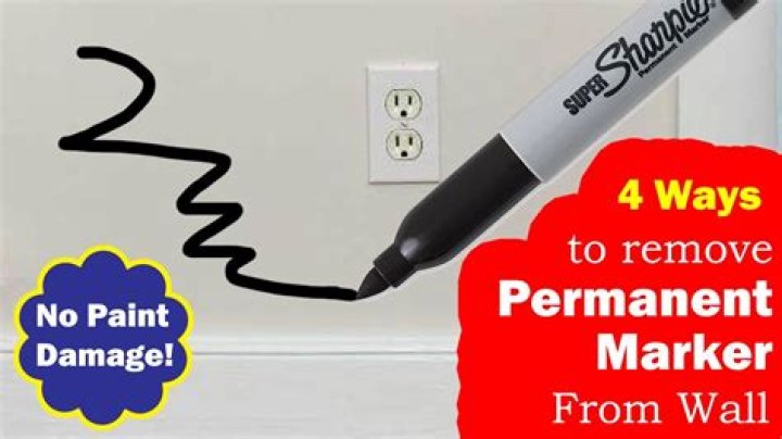 How do you remove magic marker from walls?