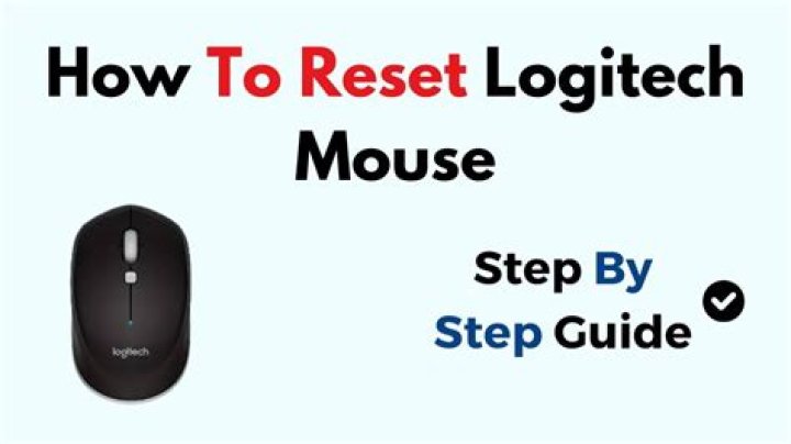 How do you reset a Logitech wireless mouse M325?