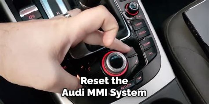 How do you reset an Audi MMI 2008?