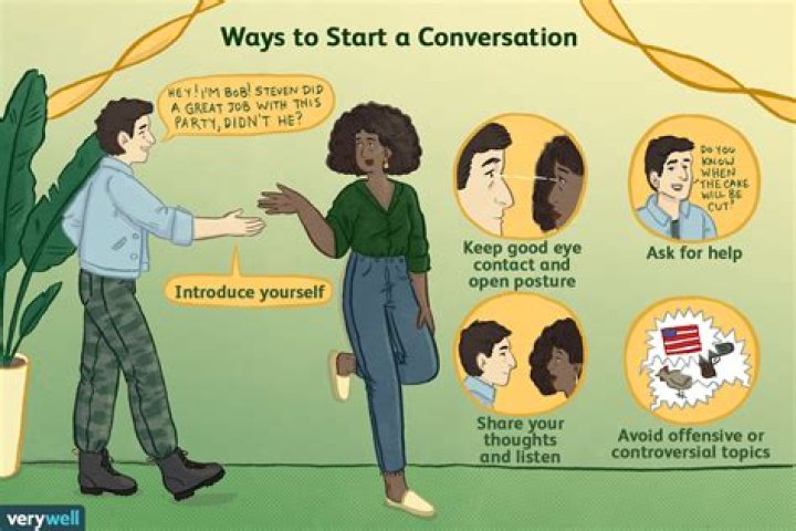 How do you start a conversation with a customer in sales?