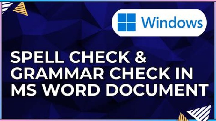 How do you type a spell check?