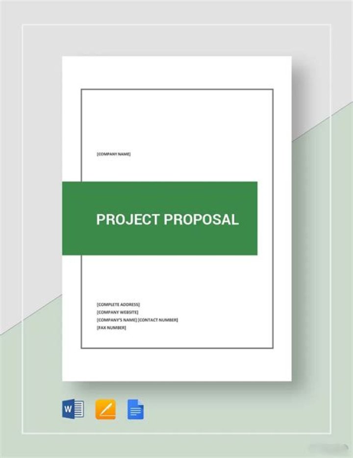 How do you write a simple project proposal?