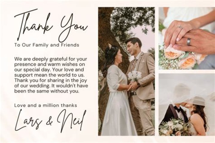 How do you write a wedding appreciation letter?