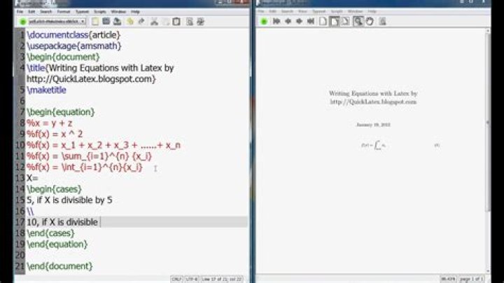 How do you write multiple equations in LaTeX?