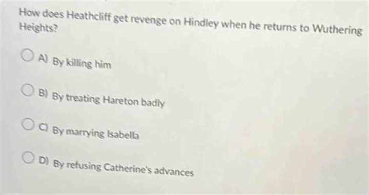 How does Heathcliff get his revenge on Hindley?