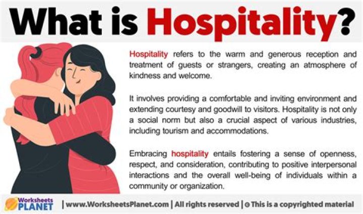 How does hospitality contribute to the society?
