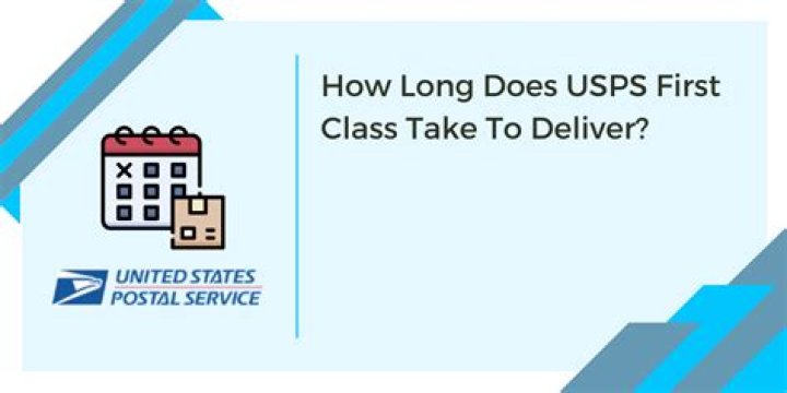 How long does USPS First Class Package Service take?