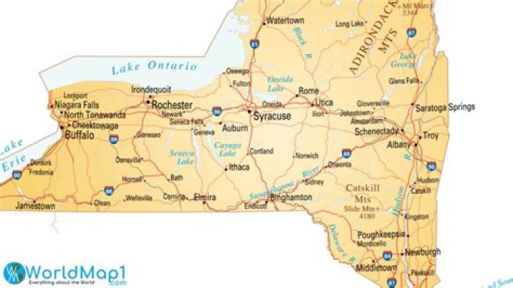 How long is Route 90 New York?